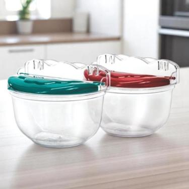 Imagem de Saleiro de Parede Acrílico Transparente com Tampa Plástica  Porta Sal 