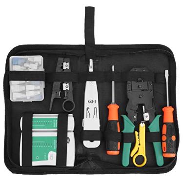 Imagem de FTVOGUE Conjunto de Ferramentas de Manutenção para Reparo de Cabos de Rede Com Descascador 3 Em 1 e Porta de Pressão do Conector RJ para Fiação de Rede e Detecção de Cabos