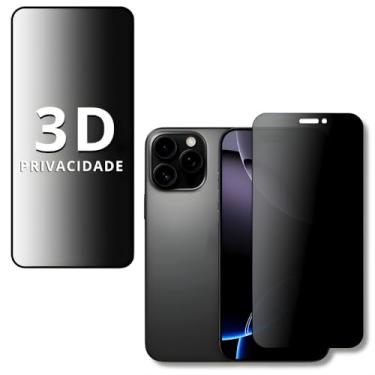 Imagem de Película Privacidade Vidro 3D IPHONE X/11/12/13/14/15/16E / 17 AIR PRO MAX,PROTEÇÃO TOTAL, Anti-Riscos e Anti-Espião (16 PRO MAX)