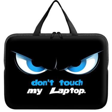 Imagem de Capa universal para tablet laptop de 10 polegadas, não toque no meu laptop, bolsa de transporte fina, bolsa de viagem durável para notebooks/notebook/tablet infantil/iPad/leitores de eBook de 7 a 10
