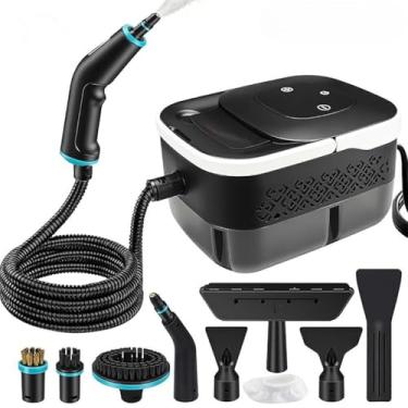 Imagem de Limpador A Vapor Portátil Máquina De Limpeza De Alta Temperatura De 110V aporizador De Limpeza Portátil Para Carro(Preto)