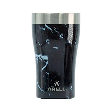 Imagem de COPO TÉRMICO DE CERVEJA ARELL COM ISOLAMENTO VÁCUO TULIP 500ML BLACK MARBLE
