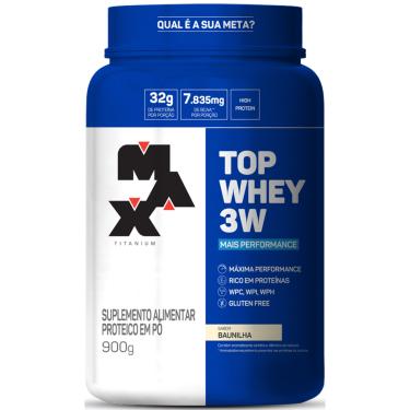 Imagem de Top Whey 3W Mais Performance 900g Baunilha Max Titanium