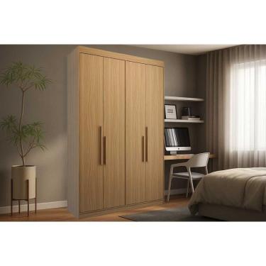 Imagem de Guarda Roupa Solteiro 4 Portas E 2 Gavetas Ph 1805 Cedro - Herval