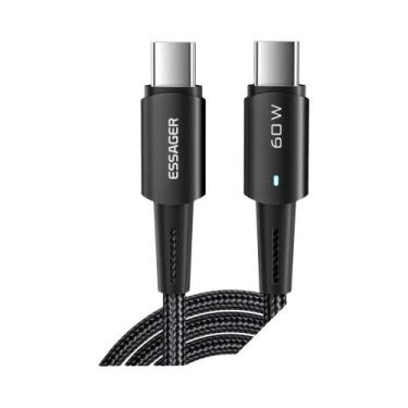 Imagem de Cabo Tipo C Para C De Carregamento Rápido 60W Para Xiaomi Samsung Huaw