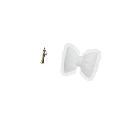 Imagem de Fenteer Almofada Decorativa Moderna com Escultura Elegante de Uma Dama Africana E Laço, Perfeita para Sofá, Cabeceira, Cadeira de Escritório Ou Sala de Estudo