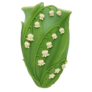 Imagem de Vaso de Parede Ibis & Orchid - Branco com Flores Brancas - Pintado à Mão - Marmor - Retangular - À Prova D'Água - 18 cm (Altura) x 9 cm (Largura) x 6,3 cm (Profundidade) - Casamento