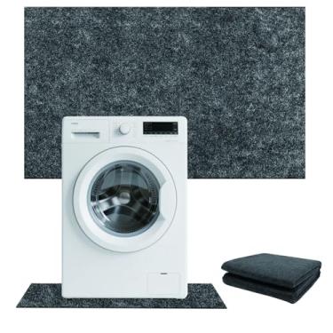 Imagem de BETAGT Tapete embaixo da máquina de lavar, antiderrapante, impermeável, base de galpão, almofada para lavadora, secadora, geladeira, suporte de borracha, absorção de choque, redução de ruído