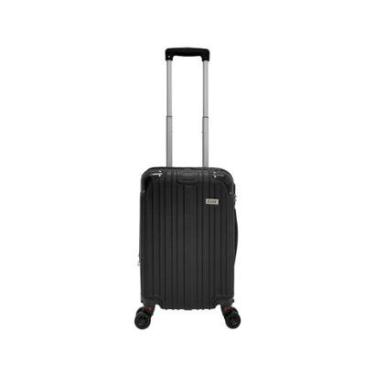 Imagem de Mala de Viagem Bordo Expansiva Rígida Rodinha Dupla Cadeado Avião mão Embarque Pequena 8kg Abs-Unissex