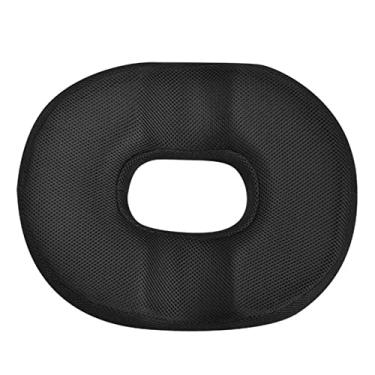 Imagem de Almofada de de Espuma com Memória Rosca para Cóccix, Dor No, Alívio de Pressão Nas E Cóccix, Preto a., Tamanho real