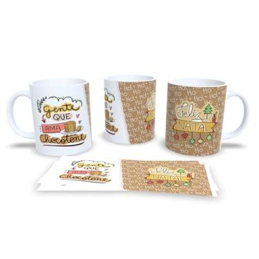 Imagem de Caneca de Natal Decorativa com Gatinhos, Porcelana Branca, Design Festivo Nosso 1º Natal Juntos, Ho Ho Ho, 2020 (14)