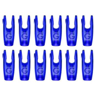 Imagem de YELARXI Nocks de flechas de tiro com arco, flechas de plástico ID 3,2 mm/0,3 cm Acessórios de cauda de seta de substituição - Adequado para (DIY caça tiro carbono/arco composto recurvo) 12 peças e