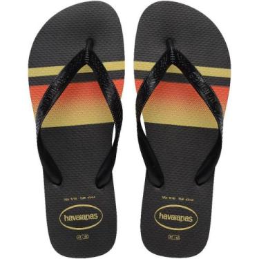 Imagem de Chinelo Havaianas Masculino TOP Basic Tamanho 41/42 Preto
