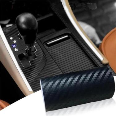 Imagem de Protetores De Borda De Porta De Carro Em Fibra De Carbono 3D Pretos, I