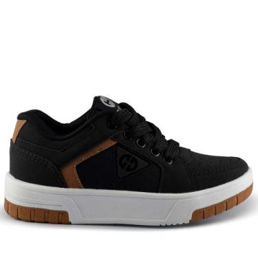 Imagem de Tênis Infantil Ollie Masculino VOLT 2-INF, 34, Preto