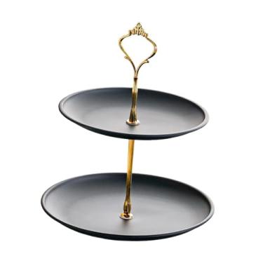 Imagem de FytStycale Suporte para bolo, expositor de alimentos, fácil de montar, prato para bolo, mesa de sobremesas, ideal para joias, casamentos, brunches e festas, Style a