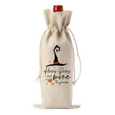 Imagem de Saco de vinho de Halloween, capa de garrafa, bruxa gótica, sacolas de presente de aniversário, lembrancinhas de festa, decorações para mulheres, homens, seus amigos, degustação de vinhos, festa