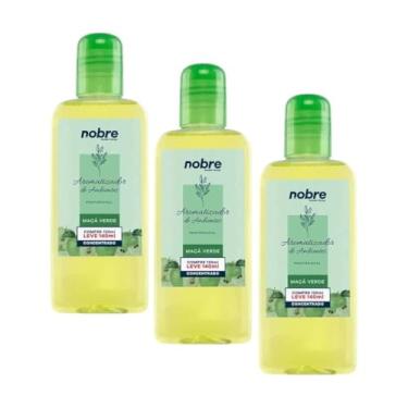 Imagem de Nobre Kit 3 Aromatizantes de Ambiente 140ml, Maçã Verde Concentrado, Líquido com Borrifador, Perfume Duradouro para Salas, Transparente