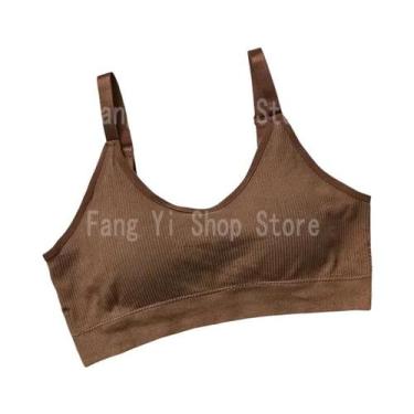 Imagem de Sutiã Esportivo Feminino Sem Costura Com Bojo Completo Respirável Para