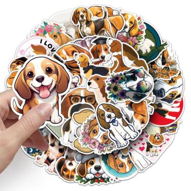Imagem de Adesivos Beagles Dogs, vinil impermeável, anime, 50 unidades/lote