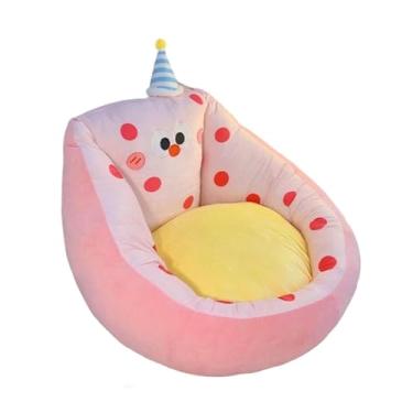 Imagem de IEUDNS Almofada Kawaii para Cadeira, Sofá Preguiçoso, Almofada de Chão com Desenho Animado para Quarto Infantil, e Quarto, Rosa