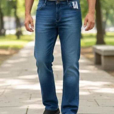 Imagem de Calça Jeans Azul Tradicional que não desbota - GINALDO