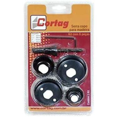 Imagem de Jogo de Serra Copo para Madeira 6 Peças - Cortag