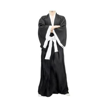 Imagem de Fantasia De Cosplay De Rukia Kuchiki Ichigo Bleach Kimono De Shinigami