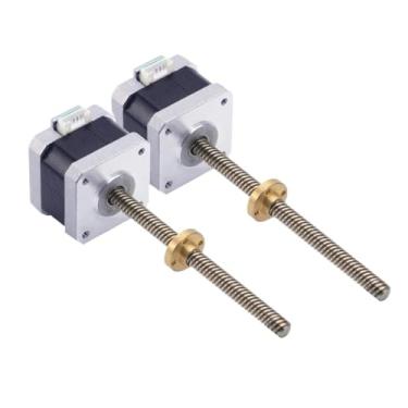 Imagem de 100-400 mm 8 mm bola de parafuso T T8*2 guia de movimento linear rolamento de mesa móvel trilho deslizante 42 * 40 Nema 17 motor de passo para impressora 3D (400 mm)