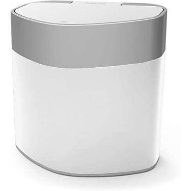 Imagem de Lixeira Cesto de Lixo Plastico Pia 5L Cozinha Abertura com Click Branc