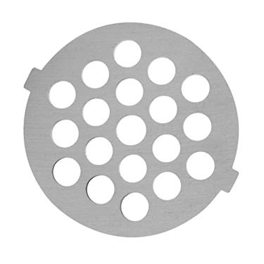 Imagem de Generic Moedor de Carne Forte Disco de Placa Trituradora de Liga 5/7mm Furo para Picada Rápida Seguro e Durável de Usar para Chef de Cozinha Cor Prata (Furo redondo pequeno de 7mm)