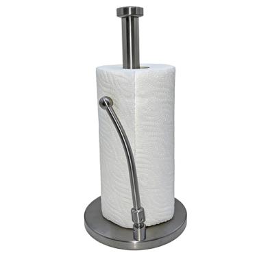 Imagem de Suporte de toalha de papel em pé Bancada: Fácil de rasgar com uma mão em aço inoxidável resistente - Dispensador de toalha de papel, utensílios de cozinha para casa - Decoração de cozinha e acessórios