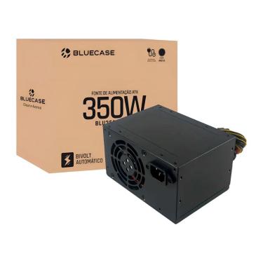 Imagem de Fonte 350W Bluecase BLU350 - com Cabo de Força - Bivolt - Preto