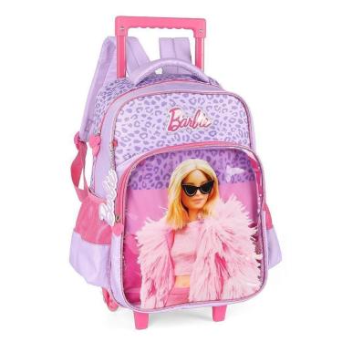 Imagem de Mochila de Rodinhas Com Alça Luxcel Barbie Violeta-Feminino