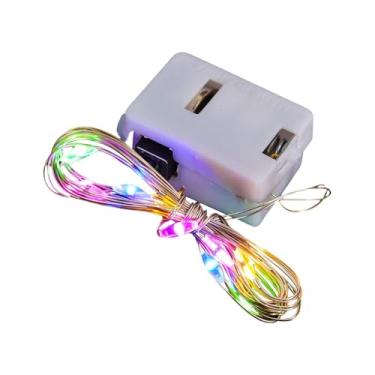 Imagem de Fenteer Cordão de LED com 20 LEDs, à prova d'água, 3 modos de iluminação para festas de Natal em ambientes internos e externos, Luz Colorida