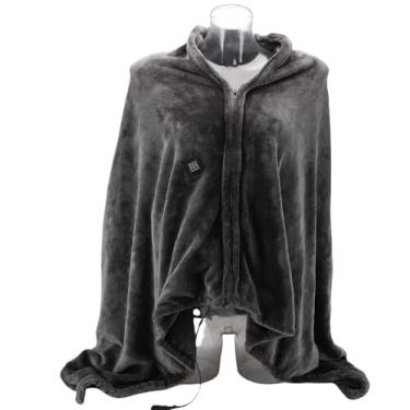 Imagem de Zhjvihx Cobertor Elétrico Aquecido, Xale Aquecido USB Vestível Com 3 Níveis de Temperatura e lã Antiestática, para Viagens de Acampamento Em Escritórios Domésticos Ao Ar Livre