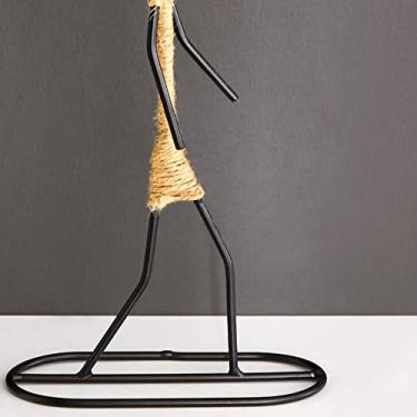 Imagem de Generic Candelabro Artístico de Corda de Cânhamo Em Forma única de Ferro Forjado para Decoração de Bar e Mesa de Sala de Jantar (Tipo B)