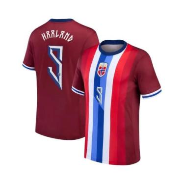 Imagem de Camisa De Futebol Da Seleção Nacional Da Noruega Masculina Erling Haal
