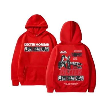 Imagem de Moletom Masculino Retrô Solto E Quente, Estilo Esportivo Moderno, Dext