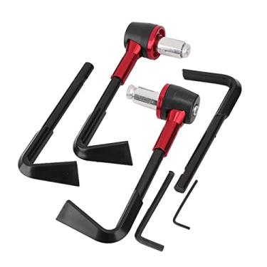 Imagem de Zerodis Alavanca de Proteção do Freio de Motocicleta, Protetores de Liga de Alumínio para Guidão de 22mm, Design Resistente a Impactos para Motociclistas (Vermelho)