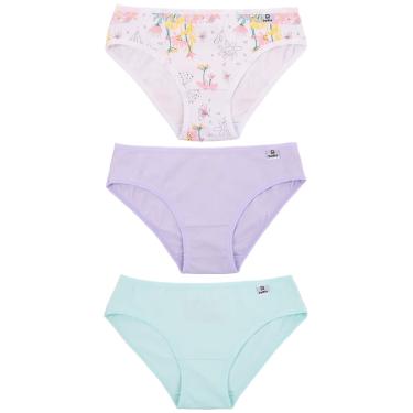 Imagem de Kit Trio Calcinha Infantil Fashion DelRio Kids 51309 K45 GG
