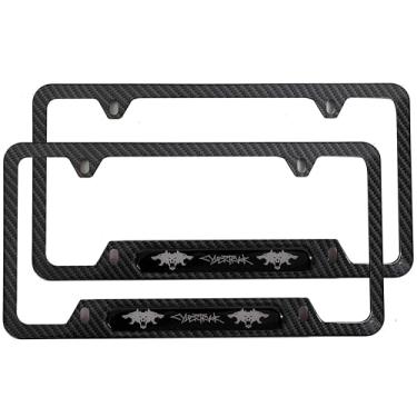 Imagem de CyberTuck CyberBeast Suporte para moldura de placa de licença de aço inoxidável 2 peças (fibra de carbono)