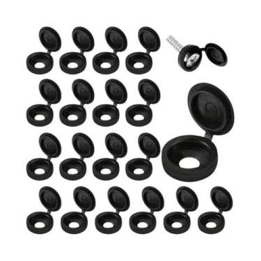 Imagem de Capa Protetora De Plástico Com Tampa Articulada Para Parafuso, Botão D