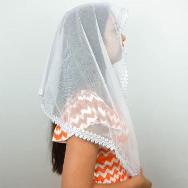 Imagem de Véu Ccb Adulto Renda Guipir Congregação Cristã no Brasil (modelo Bianc