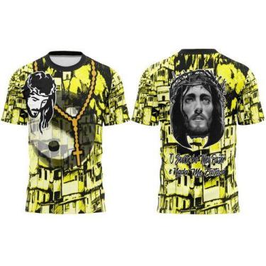 Imagem de Camisa De Quebrada Jesus Favela Camiseta Comunidade Mandrake - 3F Spor