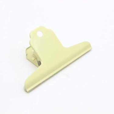 Imagem de Grampo de fichário de papel grande com forte força de fixação para documentos de escritório, casa e organização diária amarelo