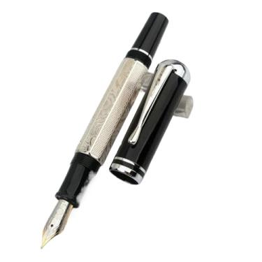 Imagem de DFAMIN Canetas esferográficas Rollerball, edição limitada, estilo esculpido, tinta para escrita, escritório, escola (azul, caneta e caixa)