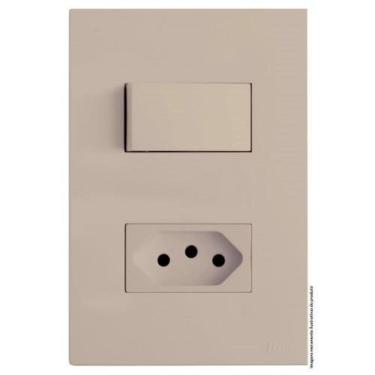 Imagem de Kit Interruptor + Tomada 10A 4X2 Brs12230-0Ar