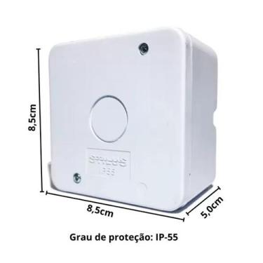 Imagem de Caixas de passagem organizadora para cftv - branca IP-55 - Stilus