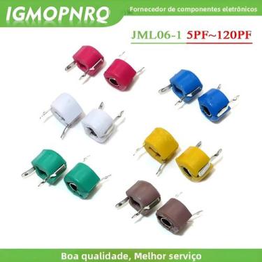 Imagem de Trimmer De Capacitor Ajustável De 6mm 20pcs 5PF 10PF 20PF 30PF 40PF 50